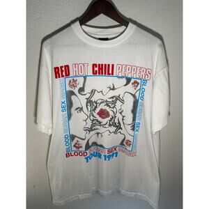 Red Hot Chili Peppers w/ Nirvana & Pearl Jam Vintage Reprint Oneita Tag